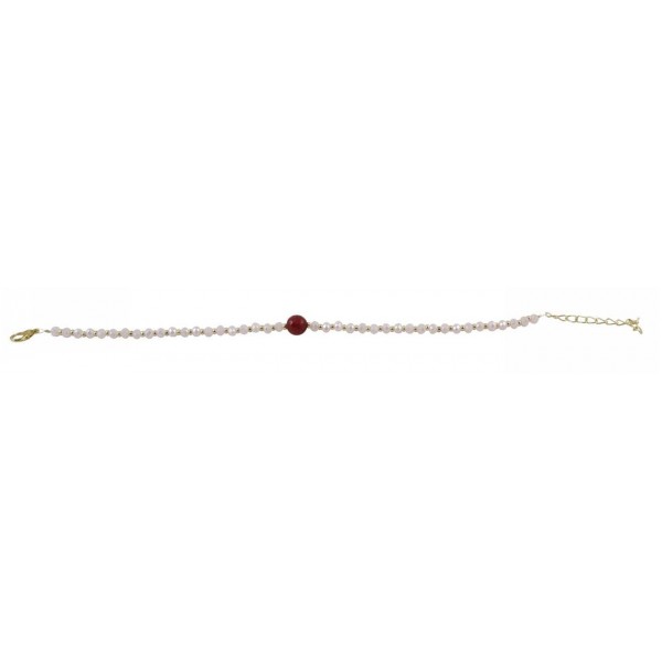 Anklet with pearls 