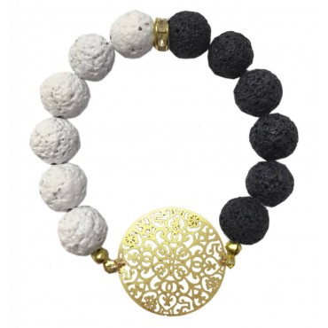 Bracelet with metal ...