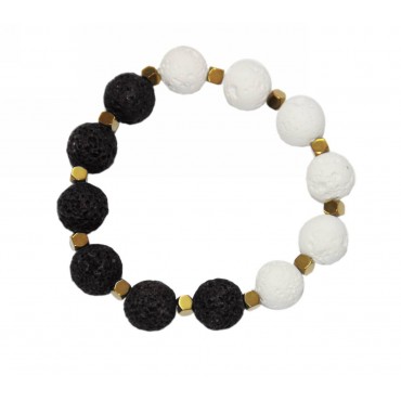 Bracelet with lava p...