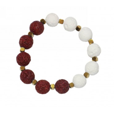 Bracelet with lava p...