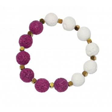 Bracelet with lava p...