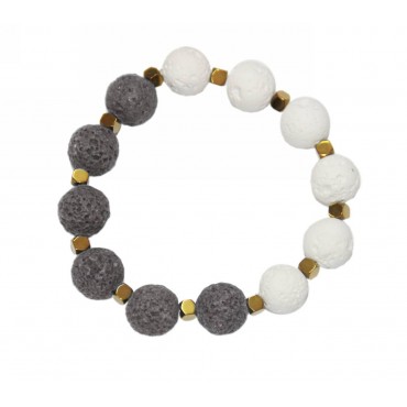 Bracelet with lava p...