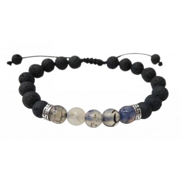 Bracelet with Lava a...