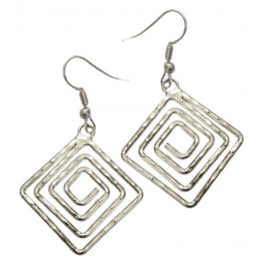 Earrings with metal ...