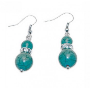 Earrings with metal ...