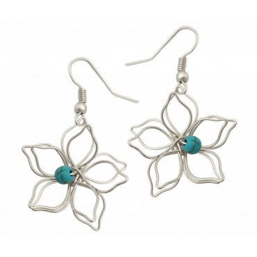 Earrings with metal ...
