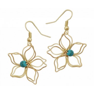 Earrings with metal ...