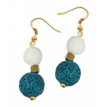 Earrings with metal ...