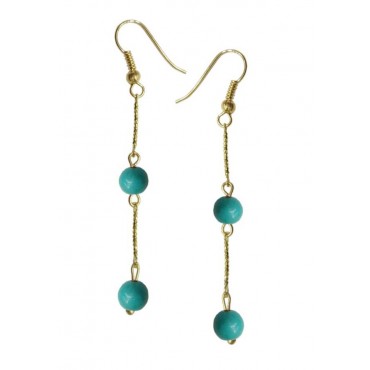Earrings with metal ...