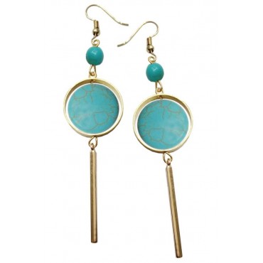 Earrings with metal ...