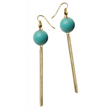 Earrings with metal ...