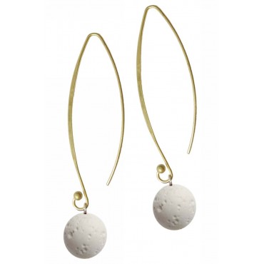 Earrings with metal ...