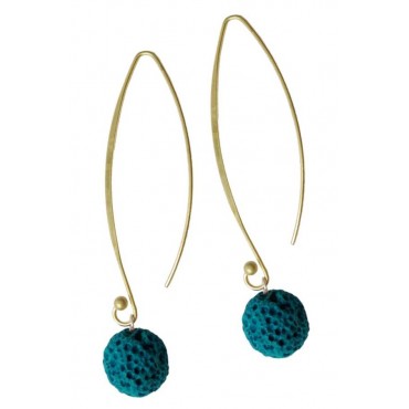 Earrings with metal ...