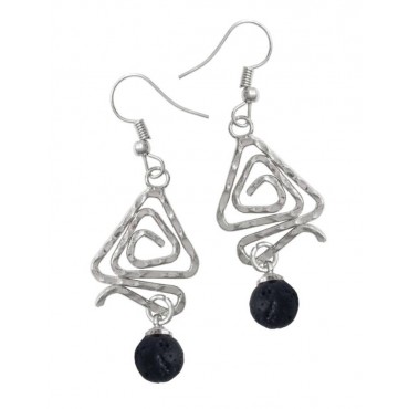 Earrings with metal ...