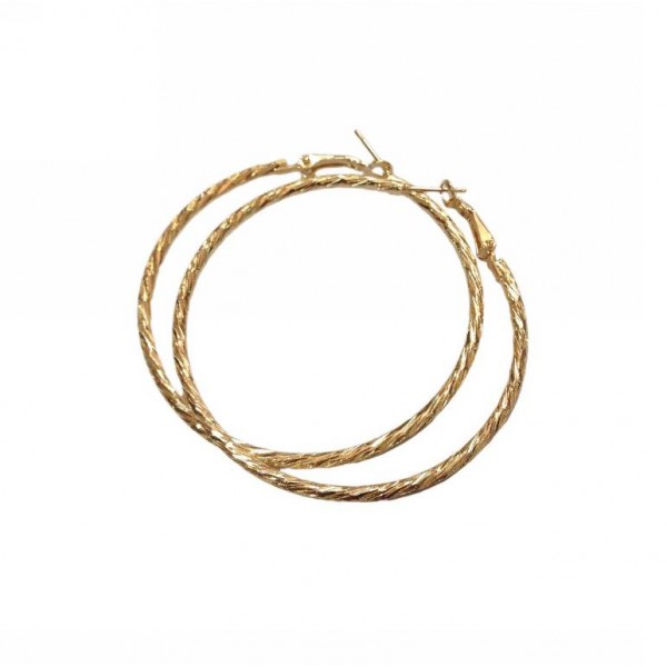 Earrings ring shaped 5 cm in diameter 
