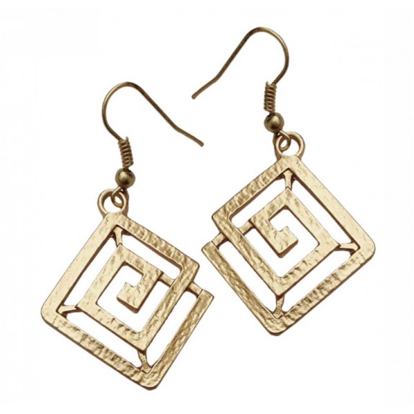 Earrings with metal forged elements