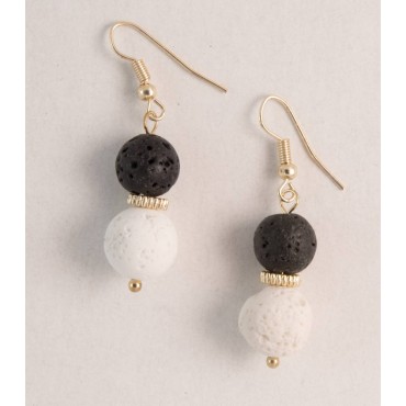 Earrings with metal ...