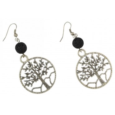 Earrings with metal ...