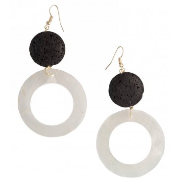 Earrings with mother...