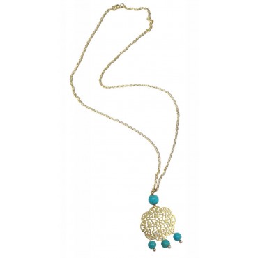 Necklace with  metal...