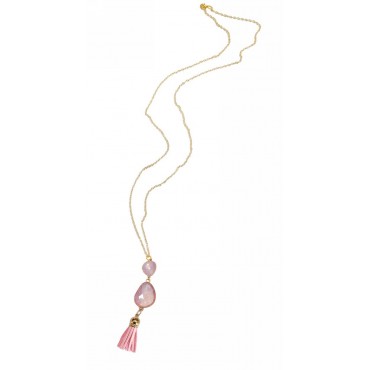 Necklace with metal ...