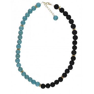 Necklace with metal ...