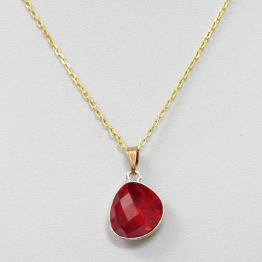 Necklace with metal ...