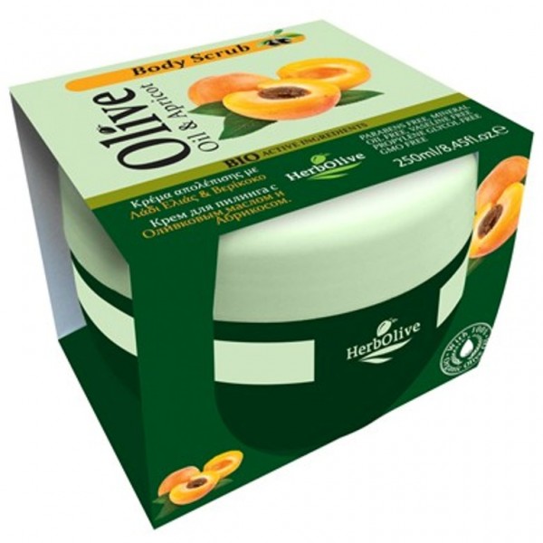 Herbolive Body Scrub Cream Apricot 250 ml