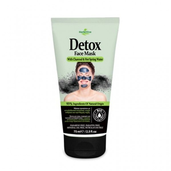 Herbolive Face Mask Detox With Charcoal 75 ml