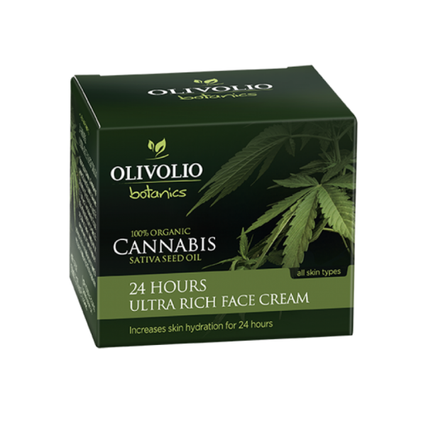 Olivolio Cannabis Oil -CBD- 24 Hours Ultra Rich Face Cream 50 ml