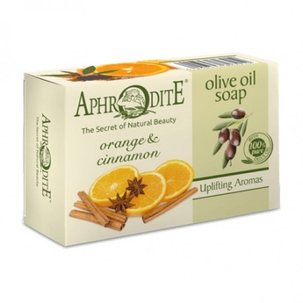 APHRODITE Olive oil soap with Orange & Cinnamon 100g / 3.38 oz