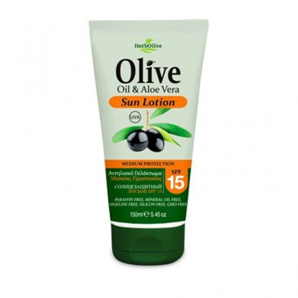 Herbolive Sun Lotion SPF 15 With Aloe Vera 150 ml
