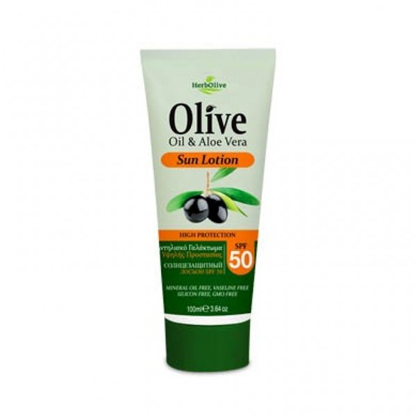 Herbolive Sun Lotion SPF 50 With Aloe Vera 100 ml