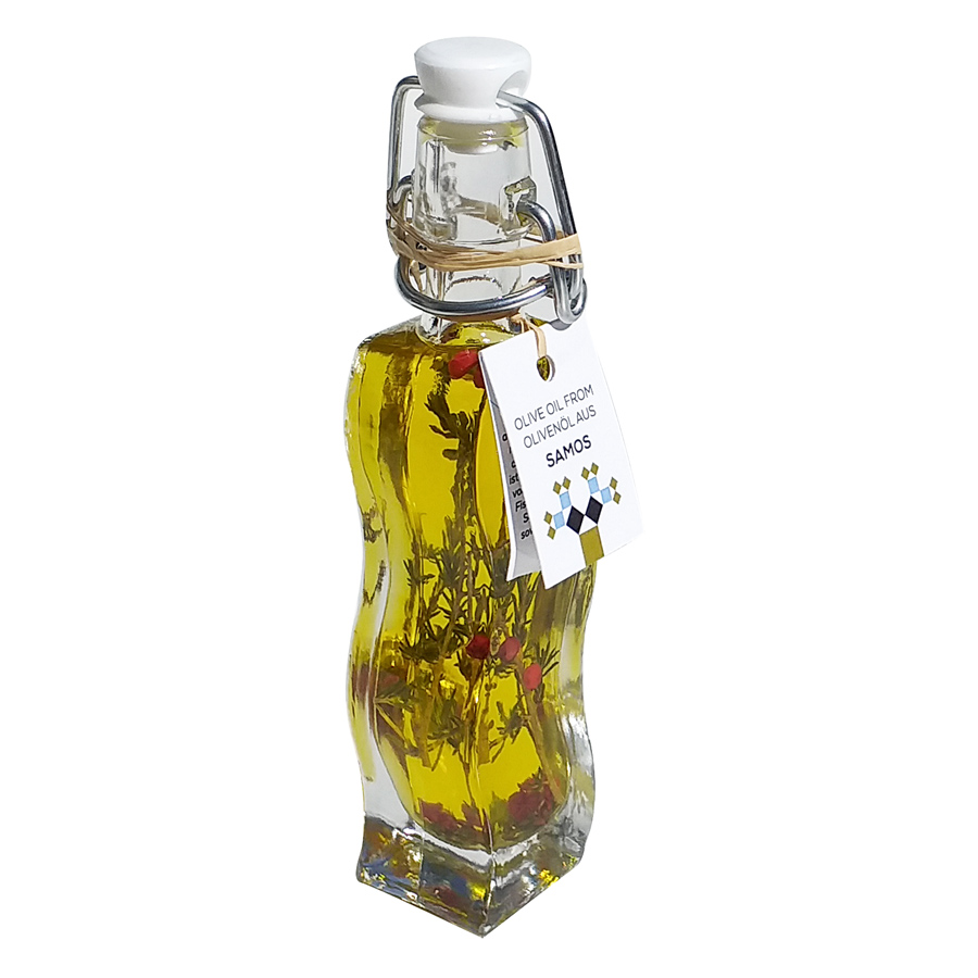 Agasto Extra Virgin Samos Olive Oil with herbs 40 ml