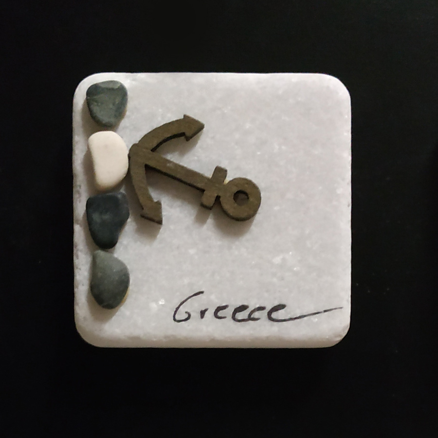 Fridge magnet made of natural materials Greece