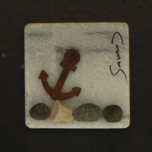 Fridge magnet made of natural materials Samos