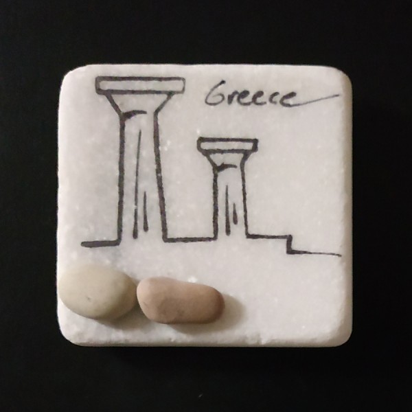 Fridge magnet made of natural materials Greece