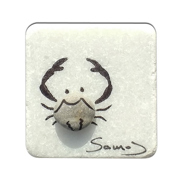 Fridge magnet made of natural materials Samos