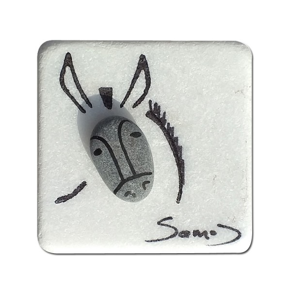 Fridge magnet made of natural materials Samos