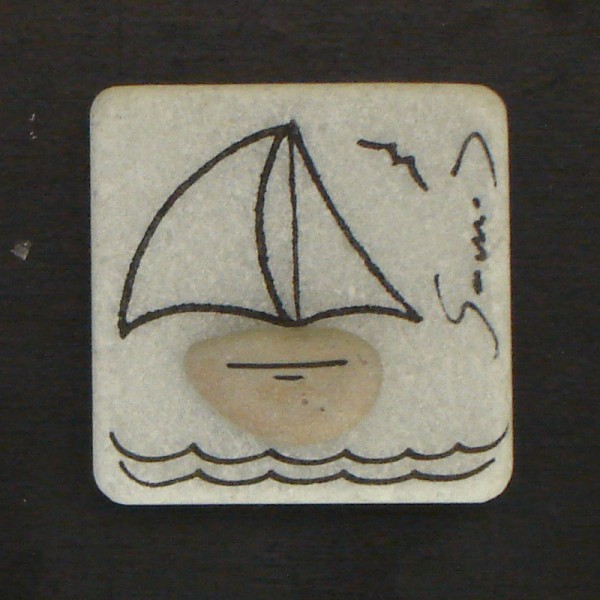 Fridge magnet made of natural materials Samos