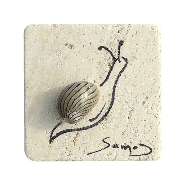 Fridge magnet made of natural materials Samos