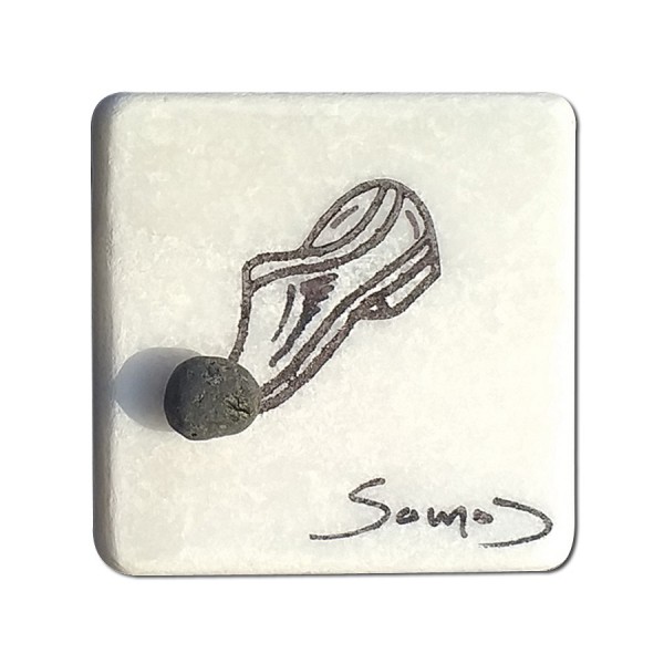 Fridge magnet made of natural materials Samos