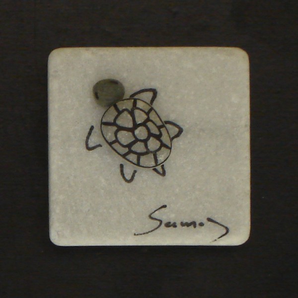 Fridge magnet made of natural materials Samos