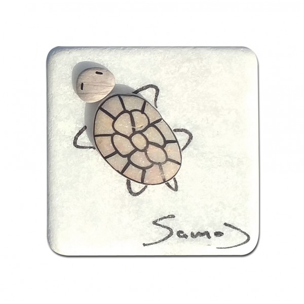 Fridge magnet made of natural materials Samos