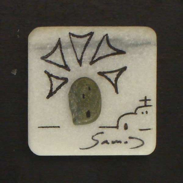 Fridge magnet made of natural materials Samos