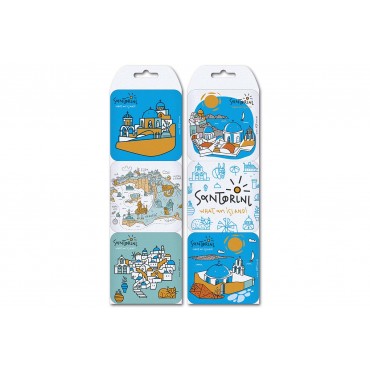 Cork Coasters Santor...